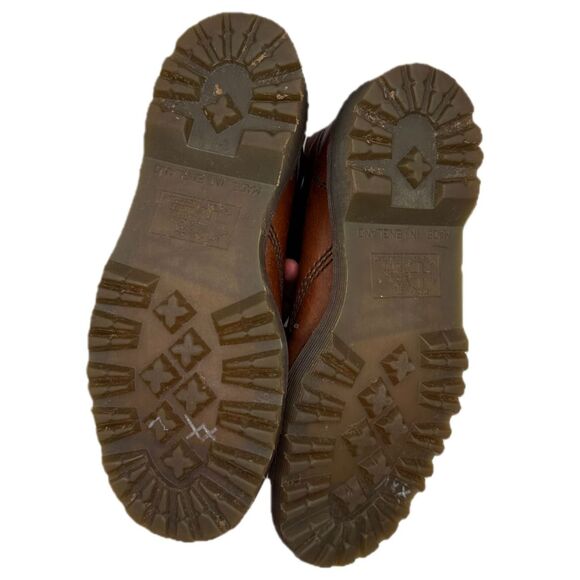 Dr Martens Brown Leather Lace Up Ankle Boots Men Size 6 Made In England 8088 - Picture 7 of 9